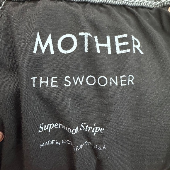 MOTHER The‎ Swooner Supermoon Stripe Jeans Gray Wash Denim Size 26 - Picture 6 of 11